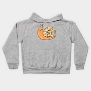 Kawaii Cinnamon Roll Snail Kids Hoodie